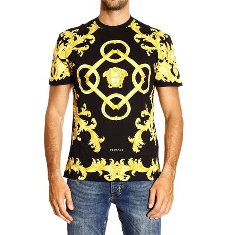 t shirt uomo versace oro|versace jeans t shirts.